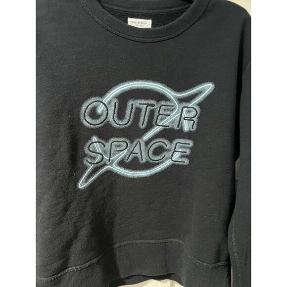 RAG & BONE FRENCH TERRY SWEATSHIRT cotton GLOW IN THE DARK Pet Small A001360 - Picture 4 of 11